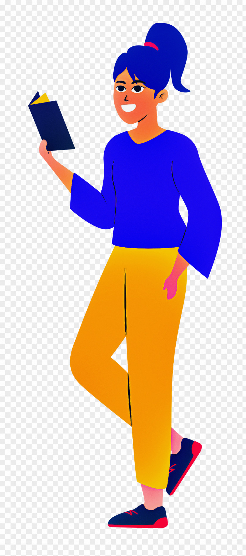Costume Electric Blue M / Cartoon Yellow PNG