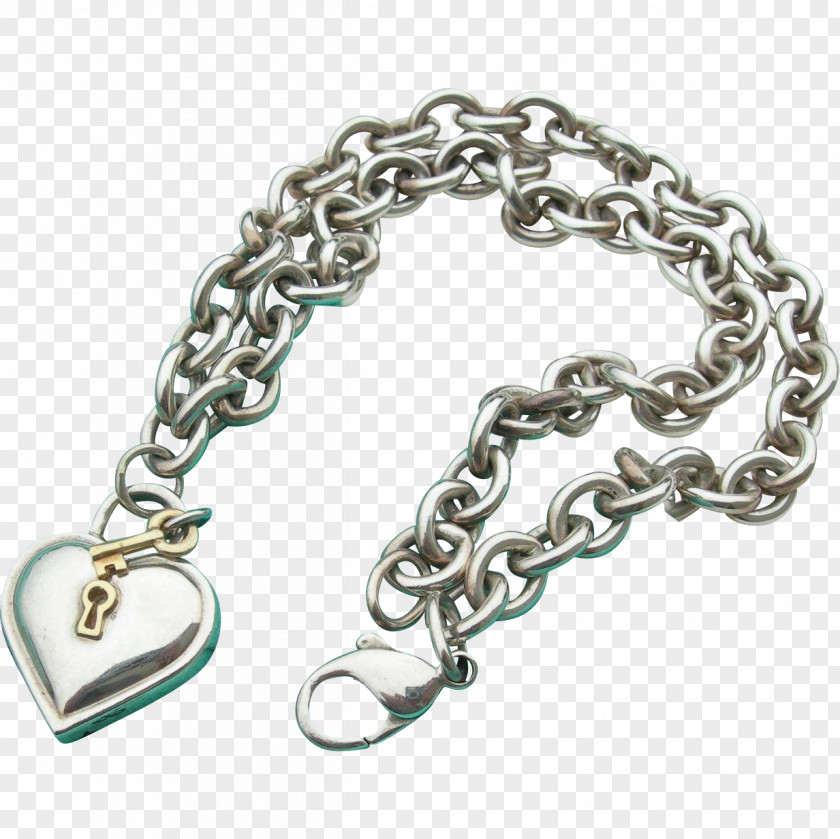 Padlock Jewellery Silver Bracelet Chain Metal PNG