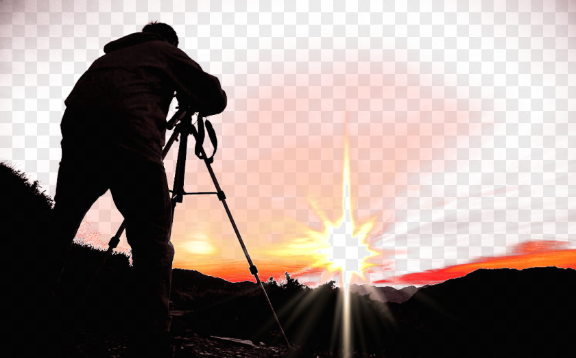 Shoot Landscape Photographer Photography Camera Silhouette PNG