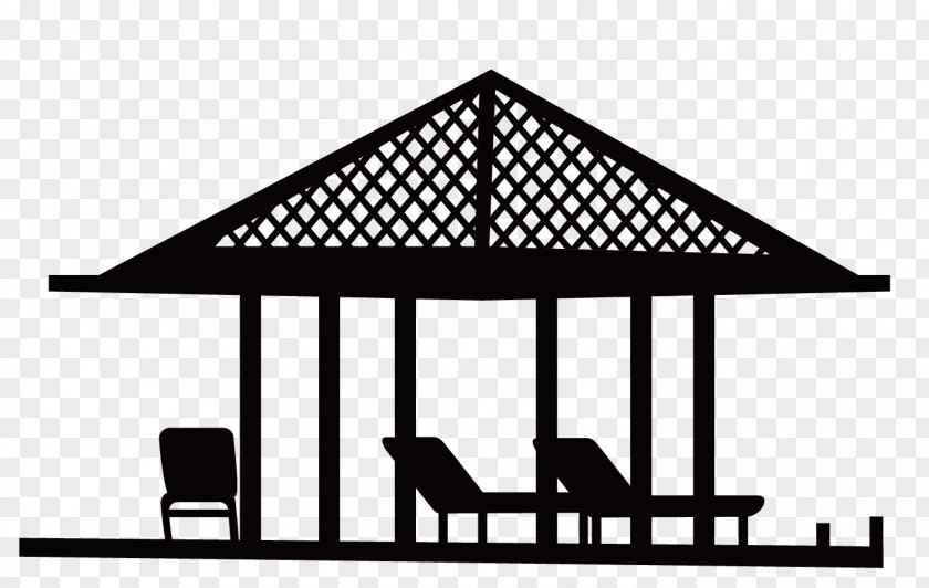 Silhouette Pavilion Photography Illustration PNG