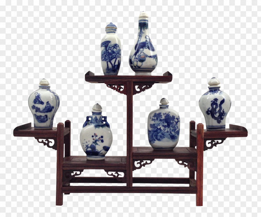 The Blue And White Porcelain Table-glass PNG