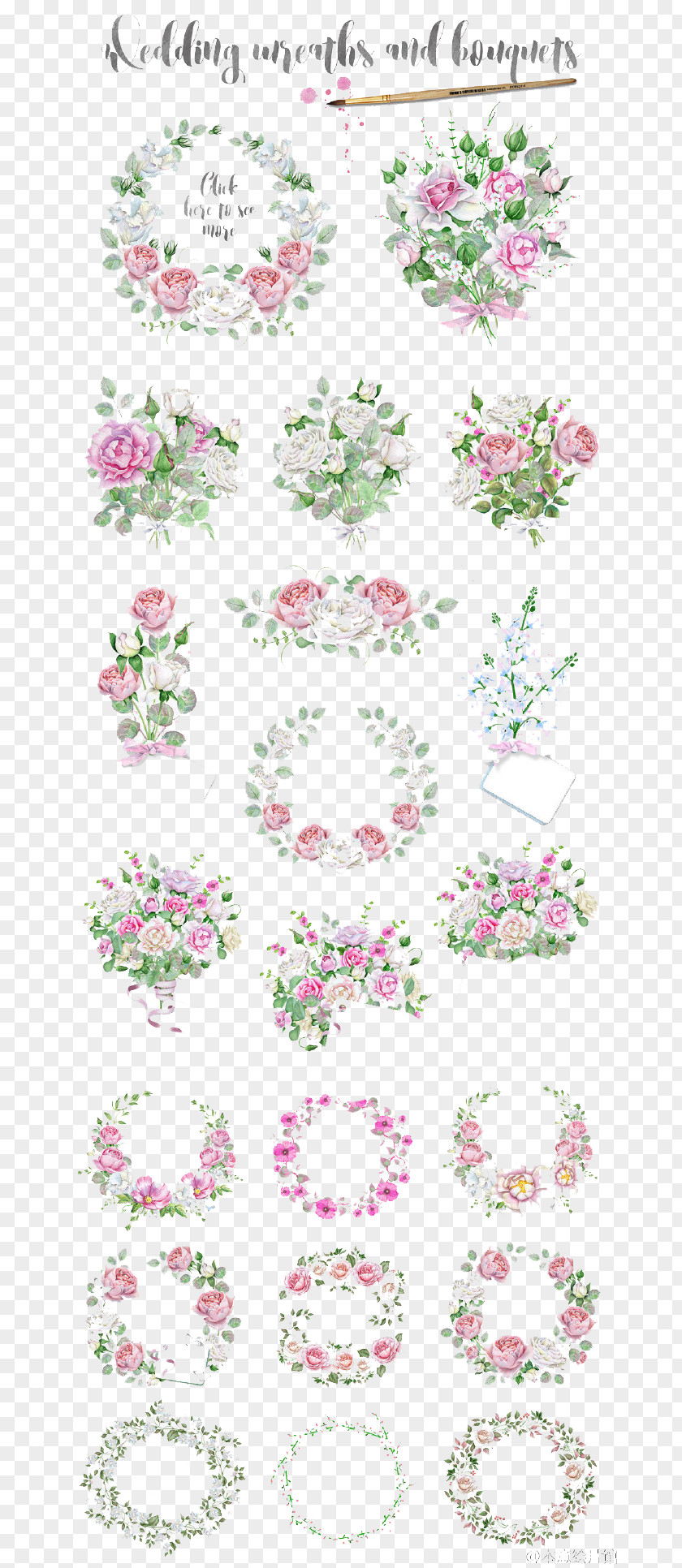 Cartoon Flower Shop Bouquet Floral Design Watercolor Painting Drawing PNG