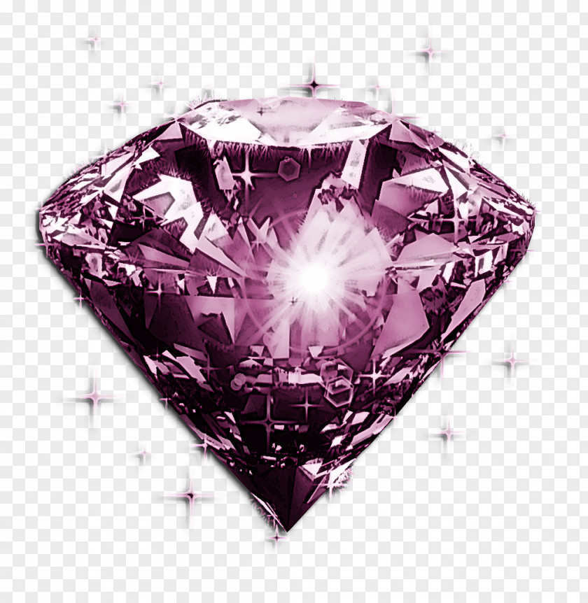 Diamond Amethyst Gemstone Cut Jewellery PNG