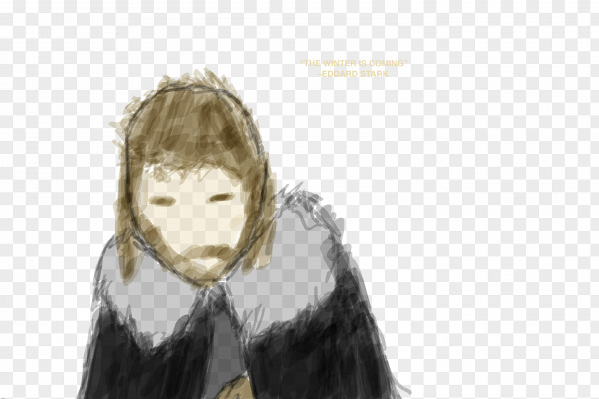 Ned Stark Mouth Cartoon Fur Brown Hair PNG