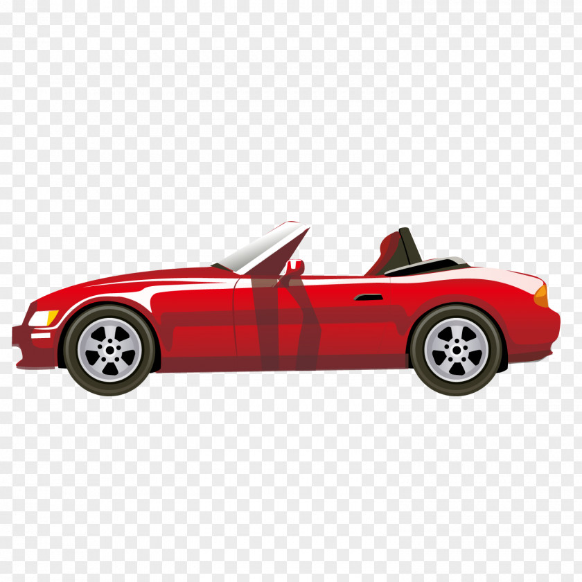 Red Sports Car Driving Clip Art PNG