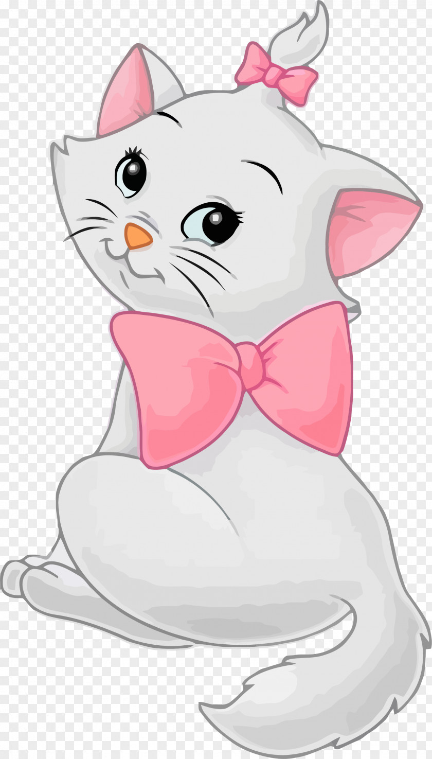 White Cat Kitten Pink Clip Art PNG