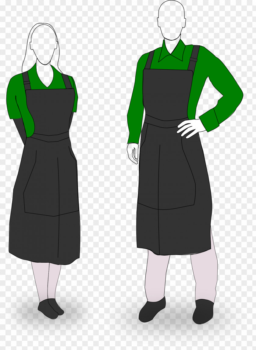 Waiter Dress Clothing Apron Clip Art PNG