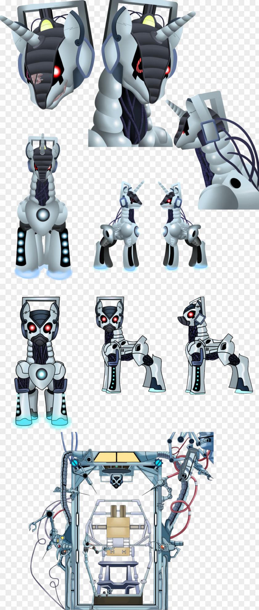 Doctor Pony Cyberman Dalek PNG