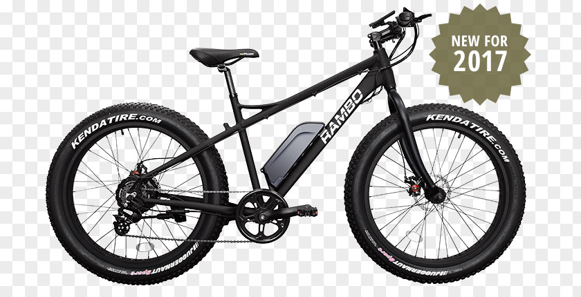 Fat Tires Rambo Bikes R750 Bike Electric Bicycle Motorcycle Mountain PNG