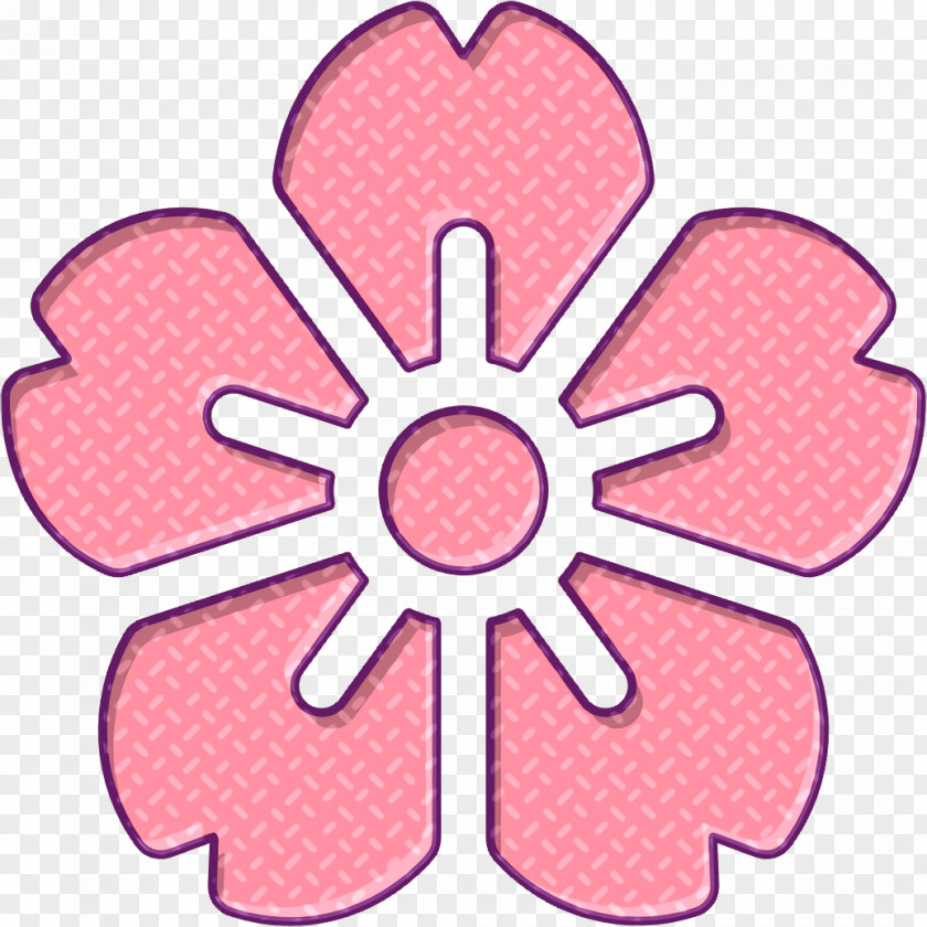 Flower Icon Cherry Blossom Japan PNG