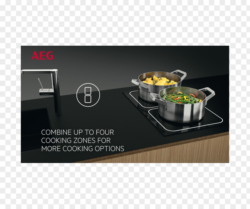 Induction Cooker Cooking Heating AEG Black PNG