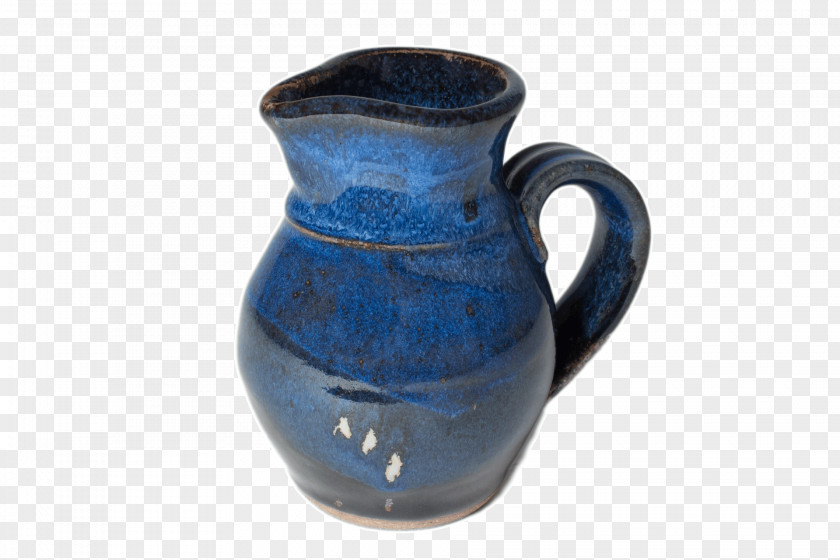 Pottery Jug Ceramic Vase Cobalt Blue PNG