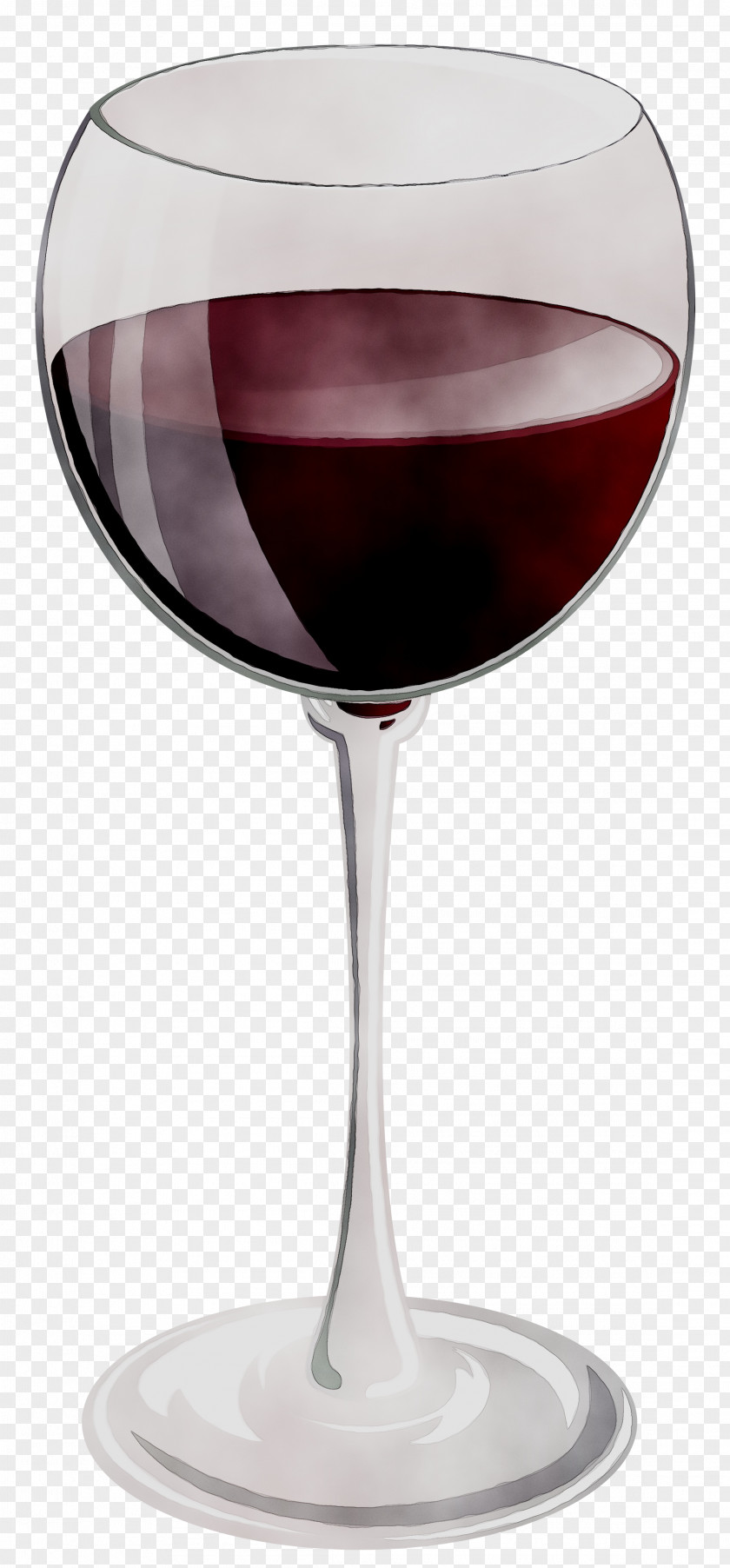Wine Glass Red Kir Cocktail PNG