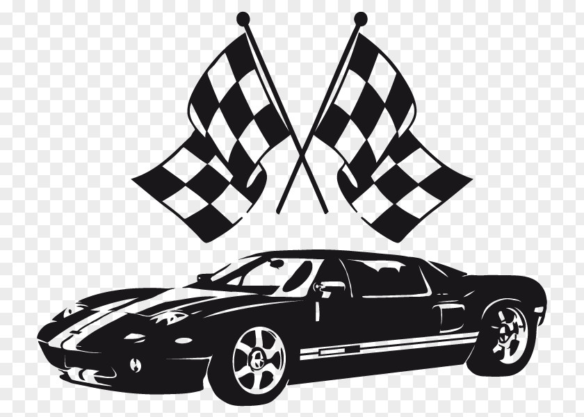 Car Decal Auto Racing Flag Sticker PNG