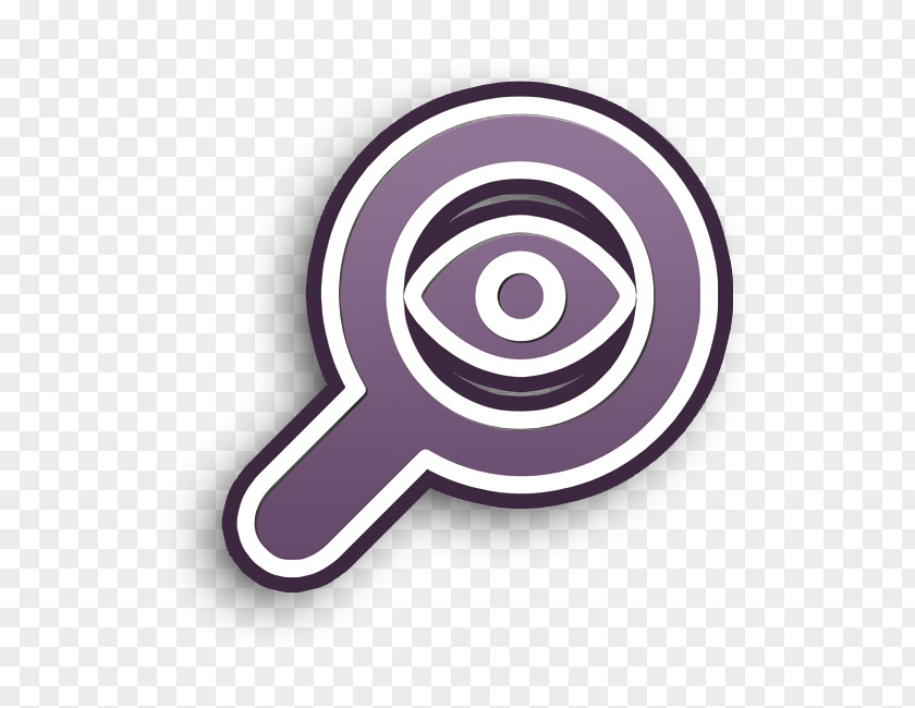 Magnifier With An Eye Icon Research Interface PNG