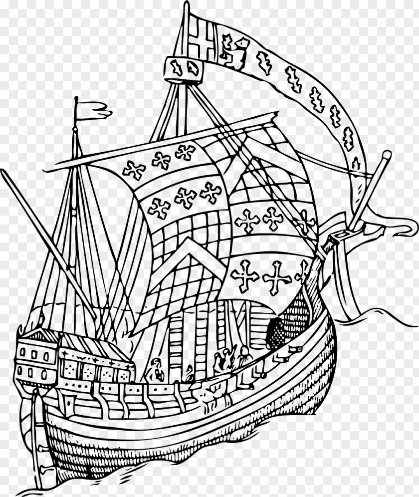 Ship 15th Century Clip Art PNG