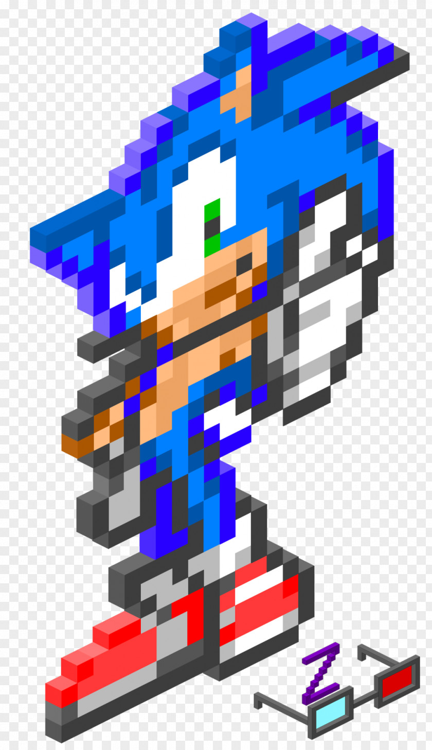Sonic The Hedgehog Pixel Art Isometric Projection Graphics In Video Games And Binding Of Isaac PNG