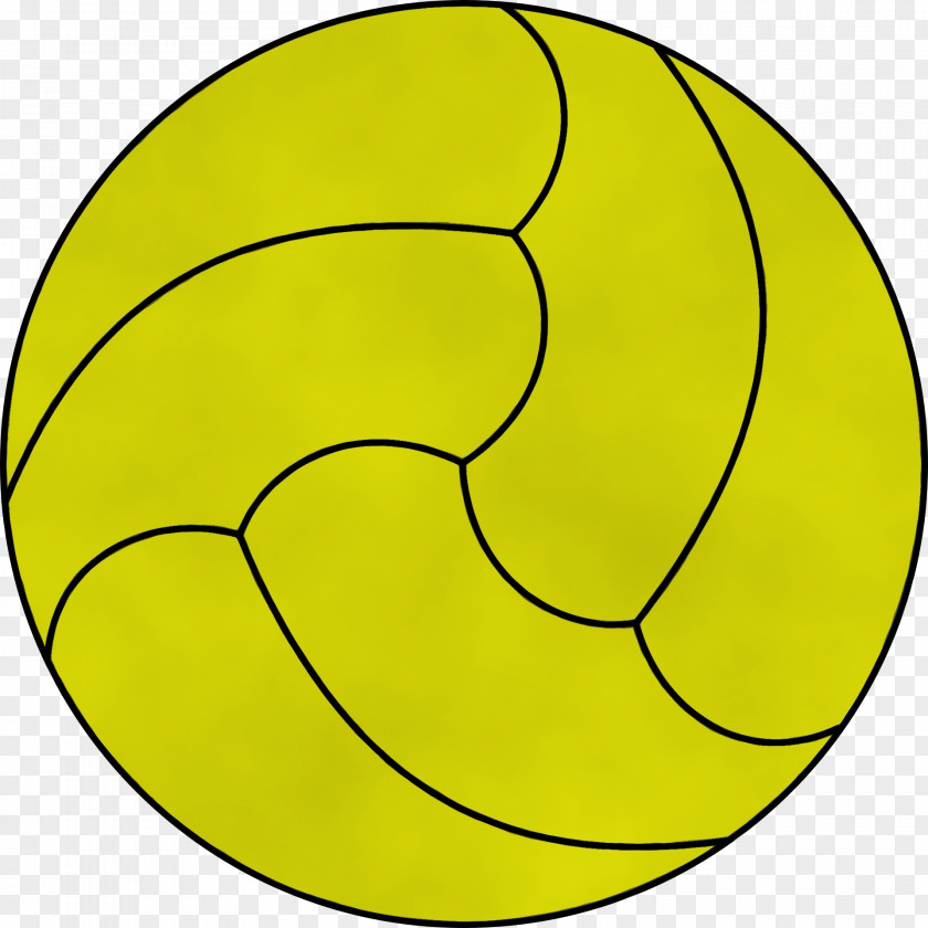 Symbol Ball Yellow Background PNG