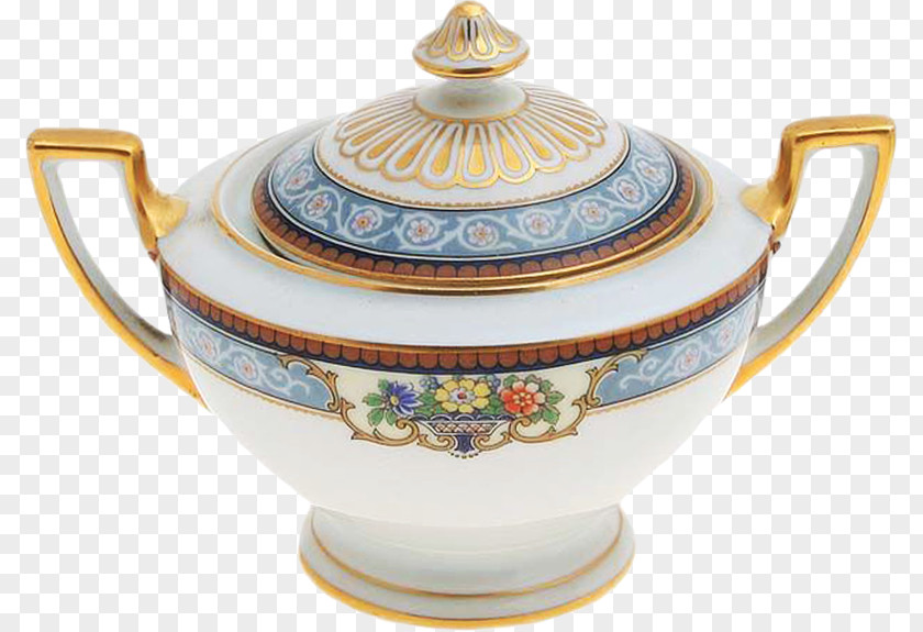 Tureen Porcelain Pottery Saucer Teapot PNG