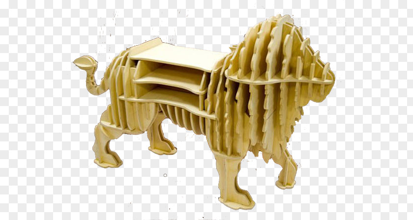 Vector Graphics Shelf Lion Three-dimensional Space Computer Numerical Control PNG