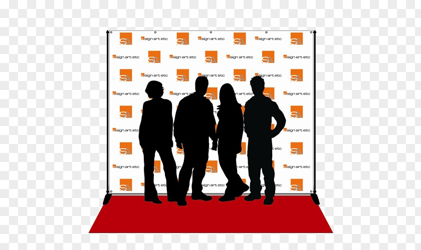 4x6 Flyer Step And Repeat Banner Printing Textile Trade Show Display PNG