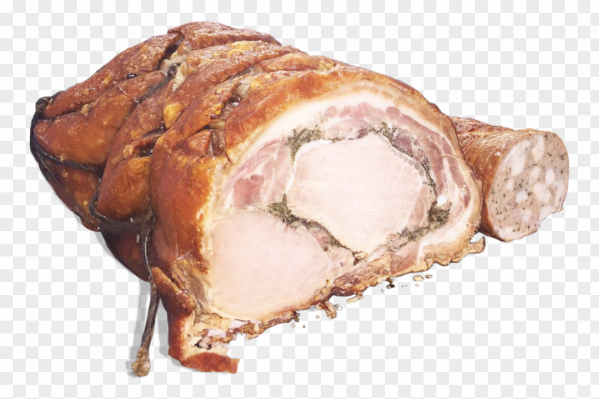 Bacon Porchetta Stuffing Food Pork Loin PNG