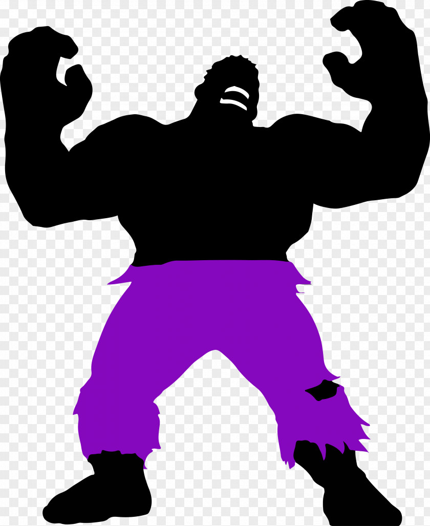 Hulk Silhouette Color Wheel Costume PNG