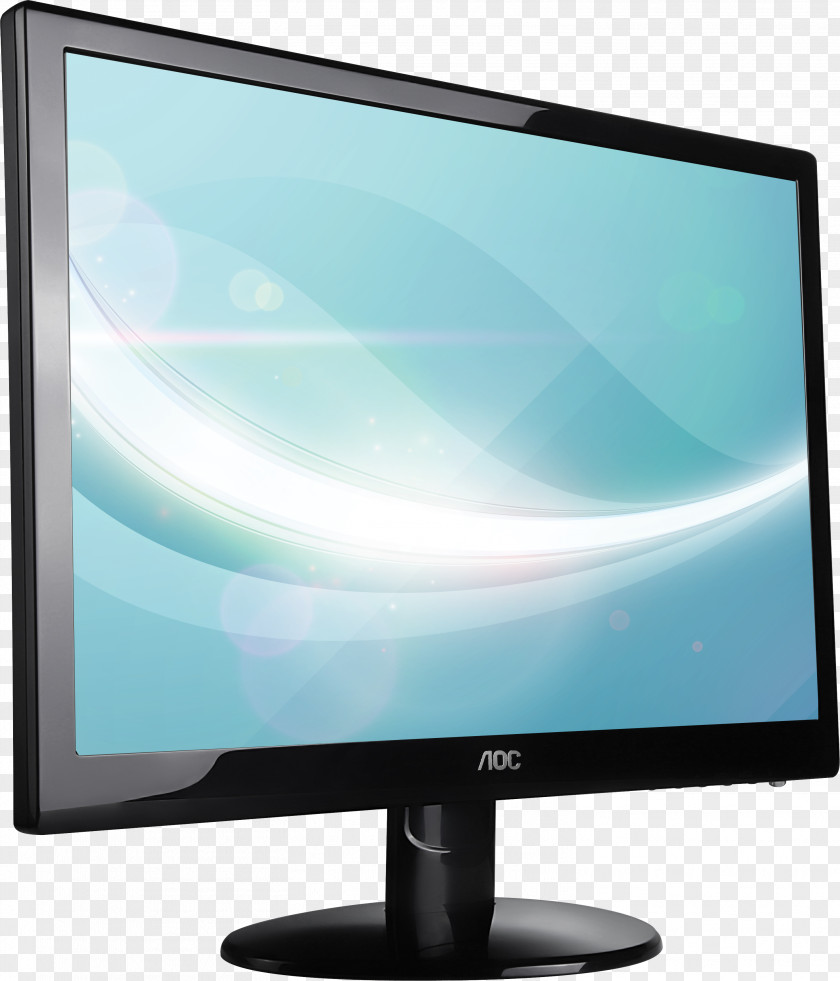 Monitor Image Computer IPS Panel 1080p Display Resolution AOC International PNG