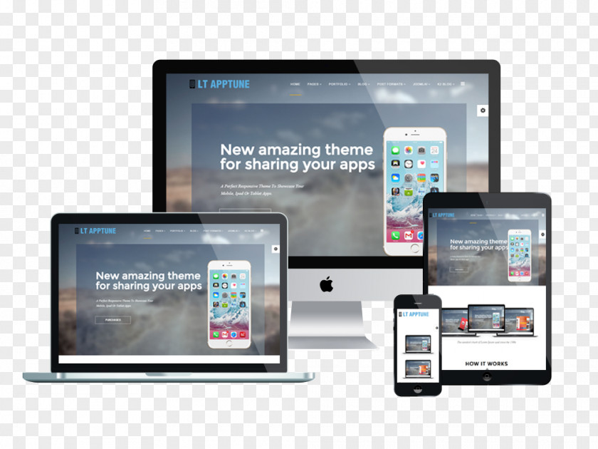 Responsive Web Development Design PNG