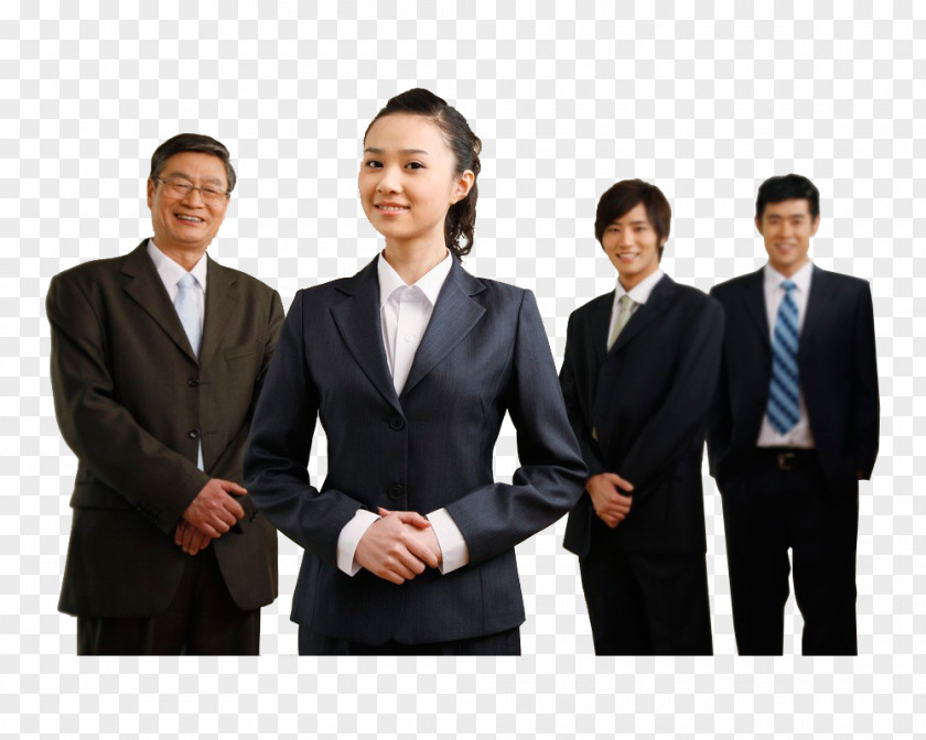 Smiling Business People Shanghai Changchun Management Service Information PNG