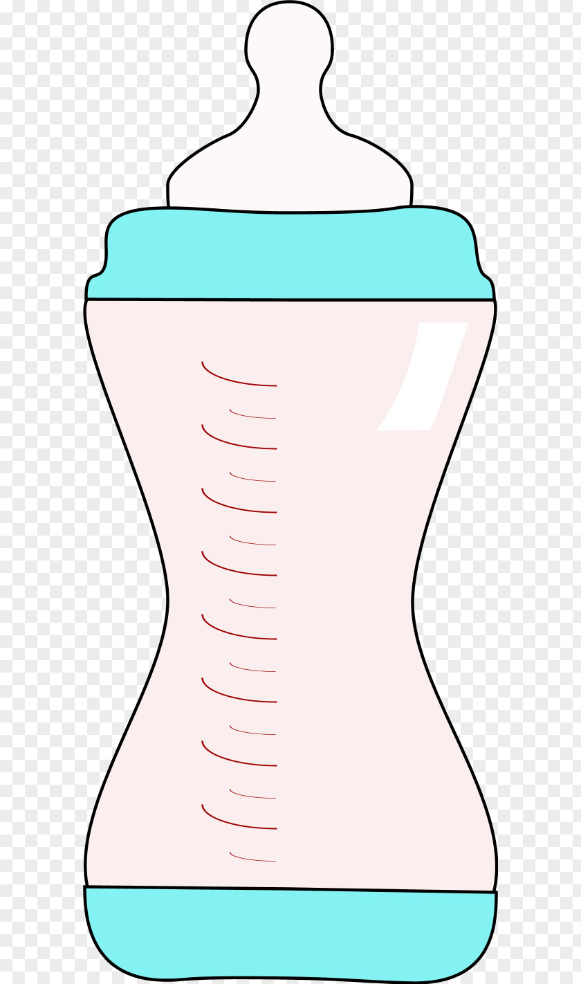 A Feeding Bottle Lying On One Side Drawing Baby Bottles Infant Clip Art PNG