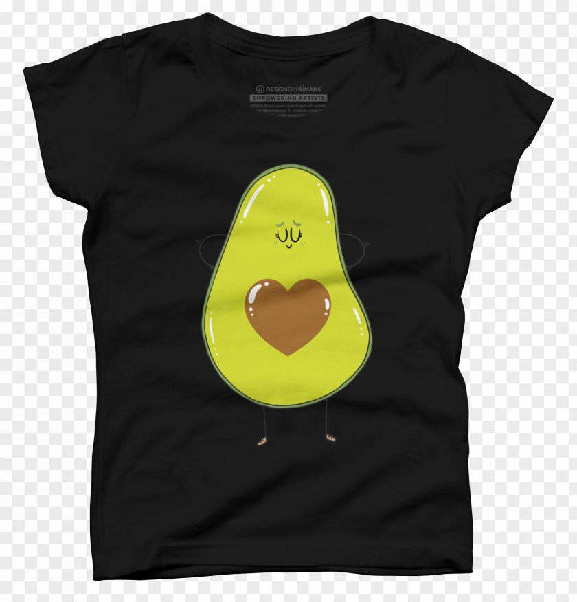 Avocado T-shirt Sleeve Yellow Brown Outerwear PNG