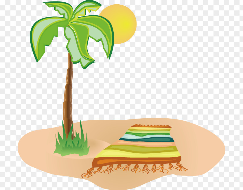 Beach Vector Material PNG