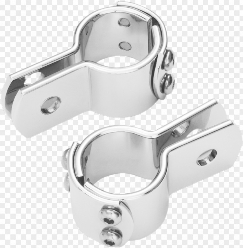 Clamp Light Silver Body Jewellery PNG