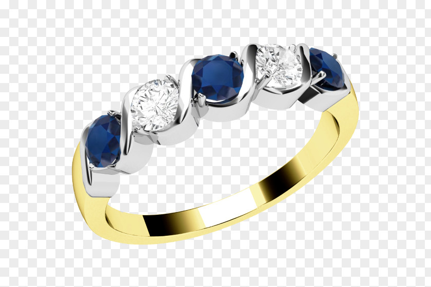 Diamond Gemstone Sapphire Eternity Ring Jewellery PNG