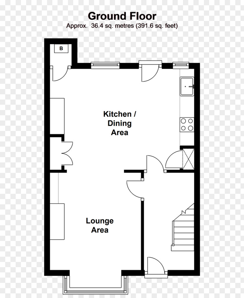 House Terraced Floor Plan Open Apartment PNG