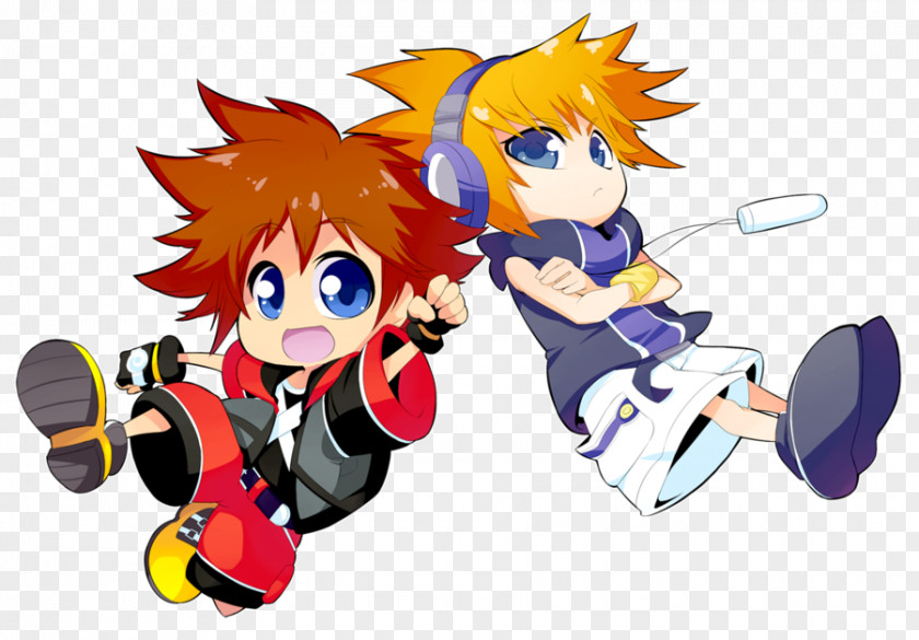 Kingdom Hearts The World Ends With You Sora Riku Kairi PNG