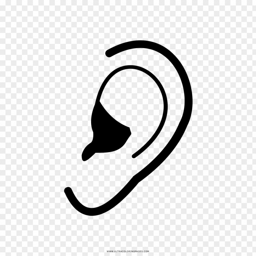Ear Drawing Coloring Book Auricle PNG