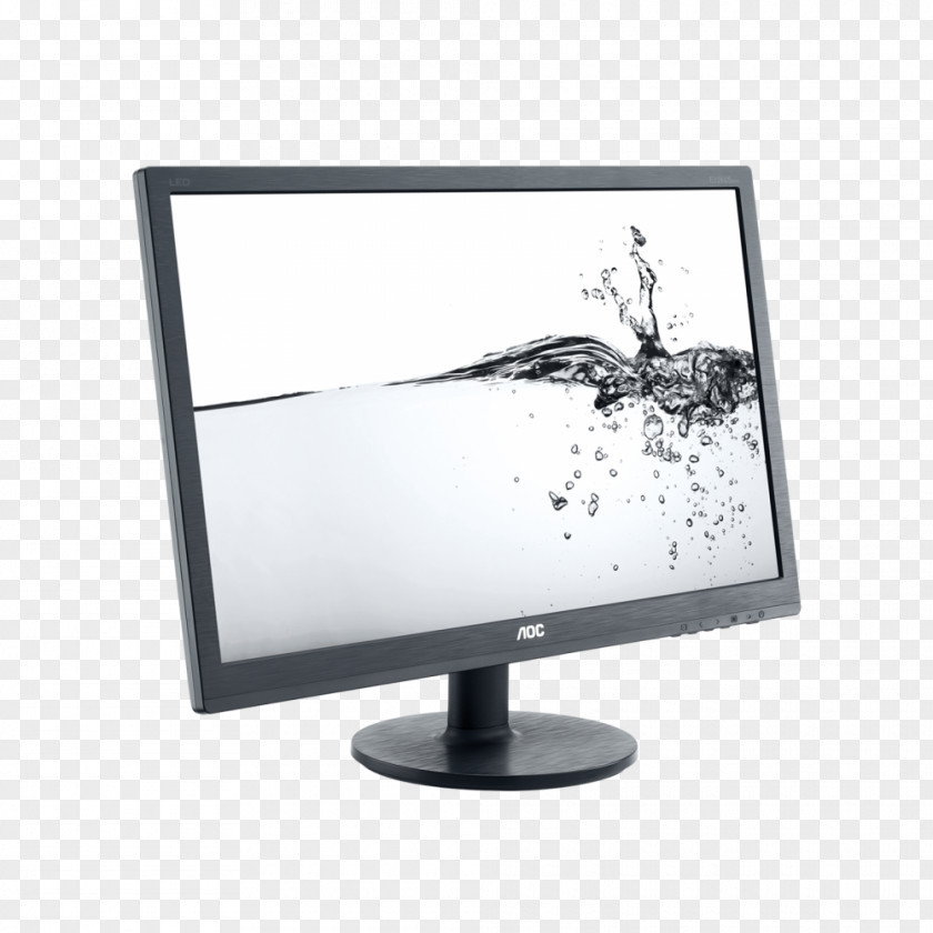 Side Design Computer Monitors LED-backlit LCD AOC International Digital Visual Interface VGA Connector PNG