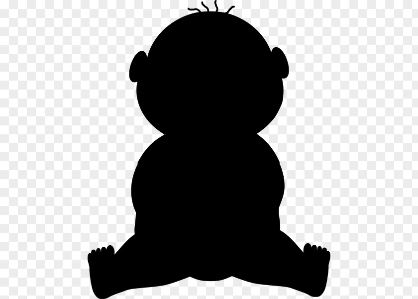 Bear Clip Art Silhouette Black M PNG