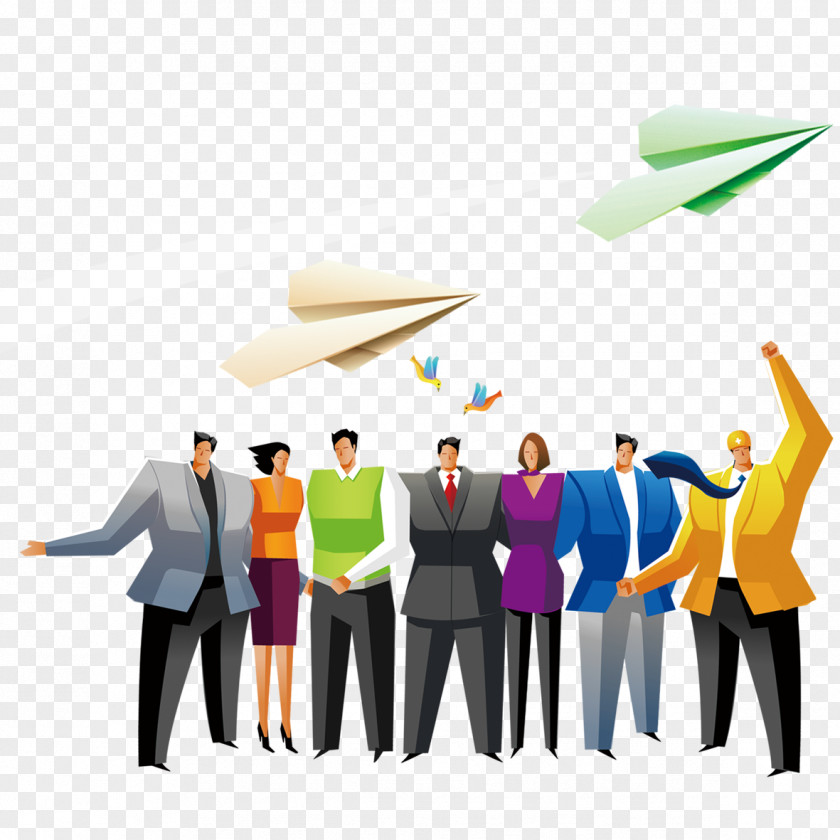 Business People Cartoon Clip Art PNG