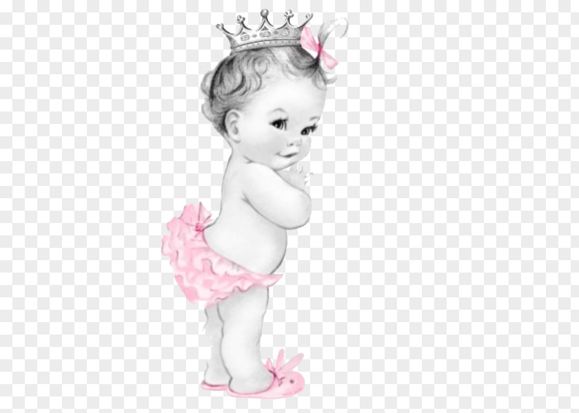 Infant Baby Shower Boy PNG shower , Girl File, girl wearing crown illustration clipart PNG