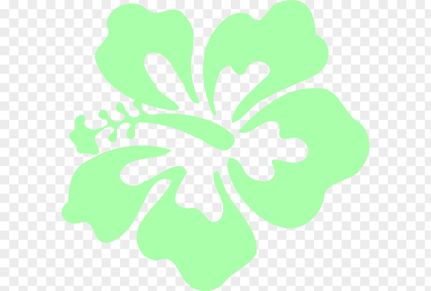 Mint Flowers Hibiscus Schizopetalus Green Desktop Wallpaper Clip Art PNG