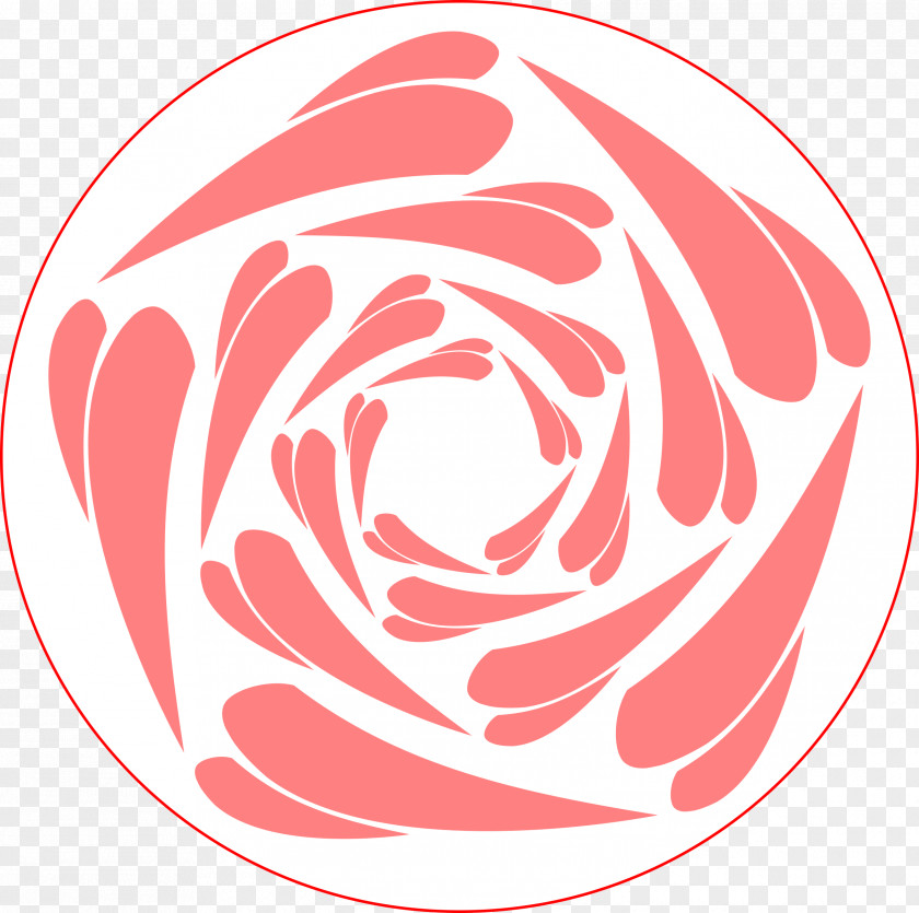 Pentagon Vector Rosaceae Line Art Circle Rose Clip PNG