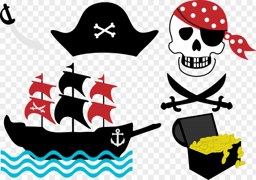 Vector Pirate Ship Piracy Free Content Clip Art PNG