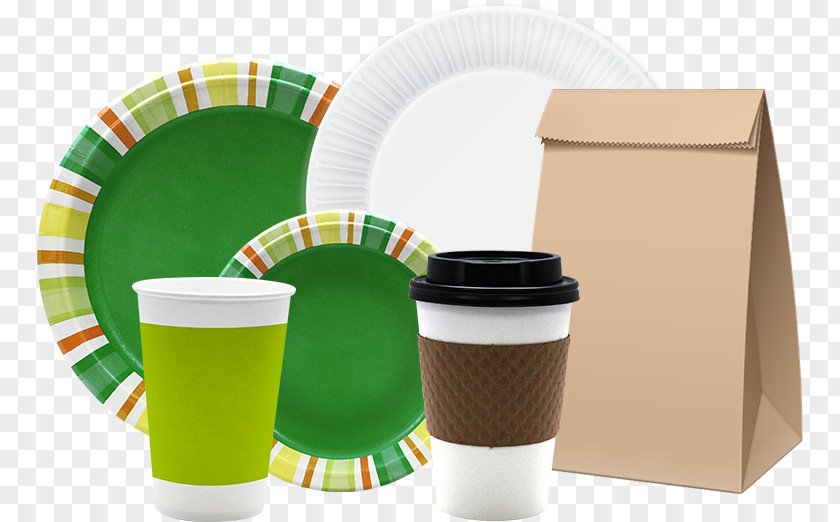 Glass Plate Paper Cup Tableware PNG