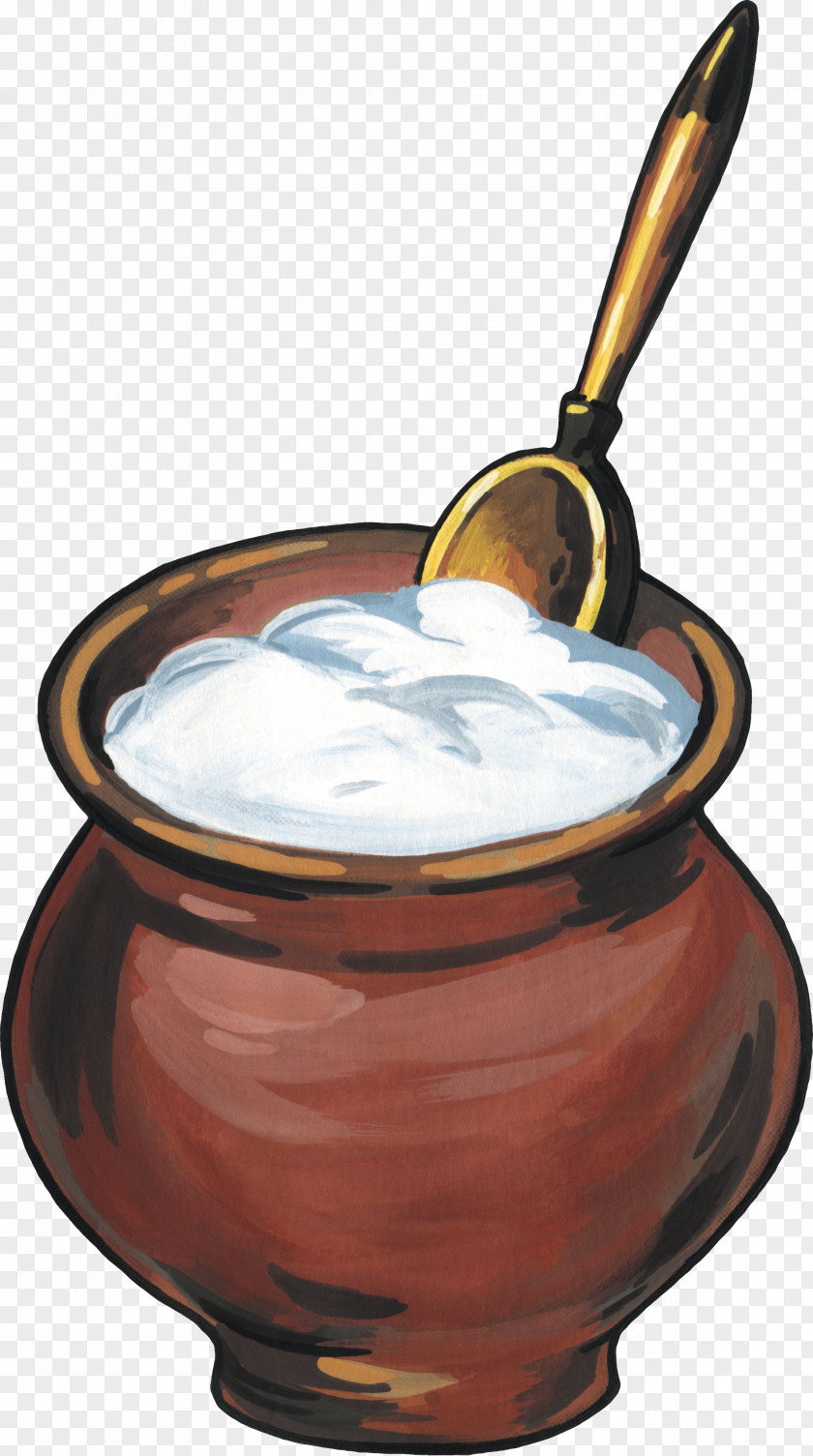 Milk Cream Kefir Food Quark Smetana PNG