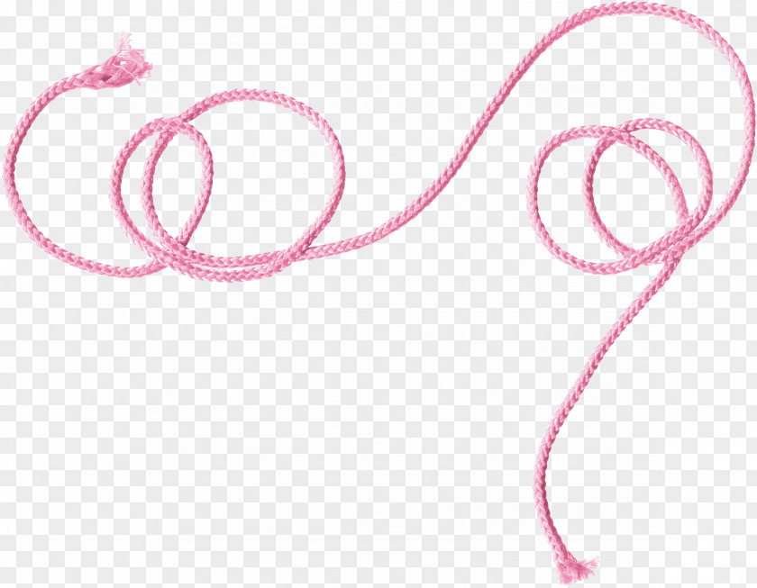 Pretty Pink Rope Heart Brand Pattern PNG