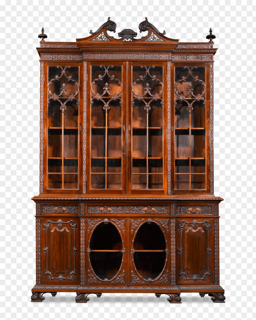 Carved Exquisite Bookcase Table Furniture Rococo Cabinetry PNG