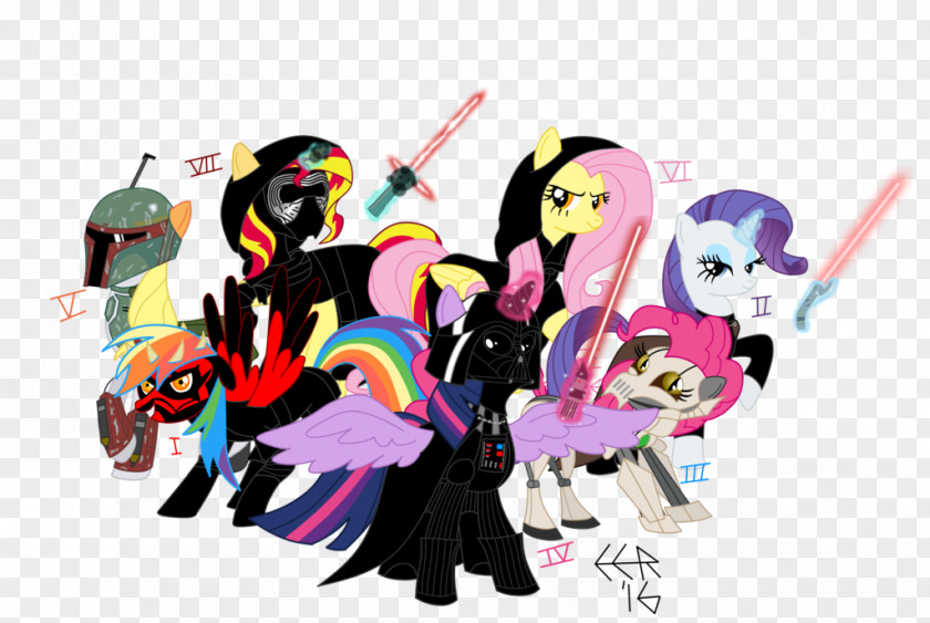 Darth Vader Pinkie Pie Twilight Sparkle Count Dooku Anakin Skywalker Rarity PNG